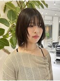 ハイライトカラーミルクティーベージュケアブリーチダブルカラー