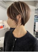 ミルクティーベージュダブルカラーインナーカラーケアブリーチ