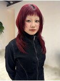 ハッシュカット/くびれレイヤーカット/セミロングレイヤーカット