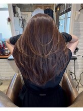 ボタニカル(BOTANICAL)&nbsp;セミロングレイヤーカットモカブラウン30代40代50代