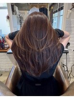 ボタニカル(BOTANICAL) セミロングレイヤーカットモカブラウン30代40代50代