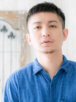 モッズヘア メン 仙台愛子駅前店(mod's hair men) アッシュブラック短髪ビジカジ大人フェードスタイル20代30代c