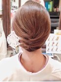 和髪シンプルかぶせアップ（プラス￥1500）