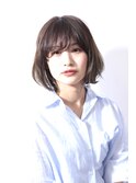 丸みのある大人ボブ