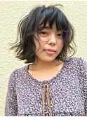 無造作カールボブディヴェール外ハネ