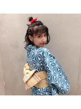 アンド バイ ヘアサロン(AND by hair salon) 浴衣☆カジュアルアレンジ
