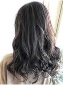 アッシュベージュハイライト