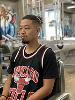 チルチェア 渋谷店(CHILL CHAIR)&nbsp;ツイストパーマ×ハイフェードマンバン  <理容室><バーバー>