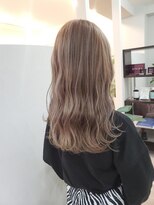 グランディールヘアデザイン(grandir hairdesign)&nbsp;ブリーチ１回で作るミルクティーベージュ