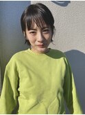 外ハネボブ風ショート