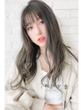 ロージー 北上川岸店(Rosy) ナチュラルロング×オリーブベージュ