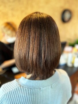 アークスヘアー 大人可愛い☆リップライン丸みショート☆ツヤ髪☆小顔