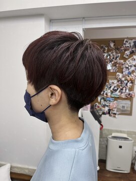 メルシー トータル ブランディング サロン(merci TOTAL BRANDING SALON) チェリーレッド/マッシュショート/刈り上げショート