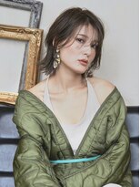 フィカ(Fika)&nbsp;大人可愛い20代30代40代　ハンサムボブ　ダークアッシュ