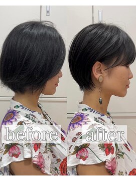 ビュー フクオカ(VIEW FUKUOKA) 美髪にオトナかわいいホワイトグレージュネビージュショートボブ