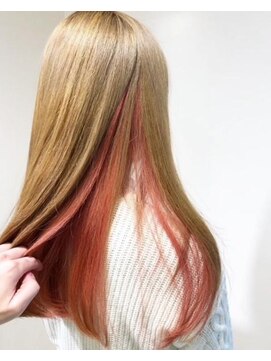 アズールサン 草加西口店(azule-sun) インナーカラー,ネオンカラー,ベイビーピンク,カシスレッド