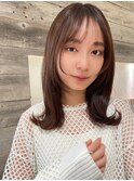 フェイスレイヤー外ハネミディアム【肥田亜沙美】