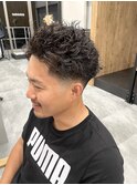 フェード×スパイキーショート×ツイストスパイラル