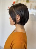 毛流れおしゃれ☆丸みショートボブ