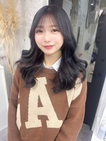 リア(riah) 韓国レイヤーカット/アッシュパープルブラウン