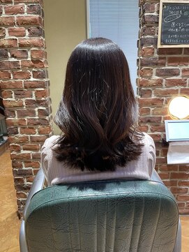 チップタップ 町田店(tip top) ほんのりpink brown #ブリーチなしカラー