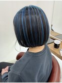 20代30代40代大人かっこいいハイライトブリーチボブ