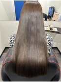 透くすみグレージュカラー/髪質改善/30代/40代/50代/ハイトーン