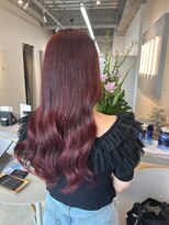 ラナンバイシダ(ranan by sida)&nbsp;チェリーレッド20代30代艶髪ロングヘアブリーチなし