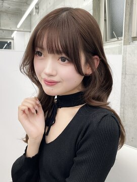 エヌアイ オモテサンドウ(ni omotesando) 人気な顔まわりカット/小顔レイヤーカット/韓国ヘア　上野