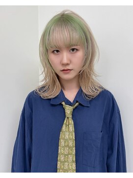 ウィットサークル(wit circle) wolf cut × design color