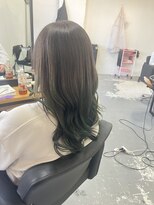 エフフォーユアヘアー(F for your hair)&nbsp;8レベルアッシュ&グラデーションカラーグリーン