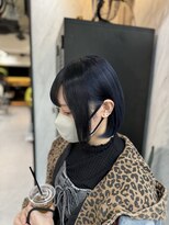ヴァイス 渋谷店(VAICE)&nbsp;ボブ/セクションカラー/ネイビー