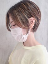 エリマ 武蔵小杉(elima) 武蔵小杉ベージュカラーくびれショートボブくびれショートカット