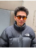 ツイストスパイラルパーマショートレイヤーマッシュツーブロック
