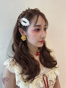 ファブ 千葉店(FaB) 【ブリーチなしダブルカラー×ミルクティーブラウン】