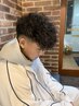 men'sカット+スパイラルパ-マ+4stepトリ-トメント+眉毛+シェ-ビング(90分)