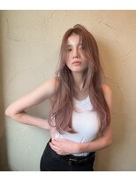 ジーナ 梅田(Zina)&nbsp;ピンクベージュ×ゆるふわ韓国巻き