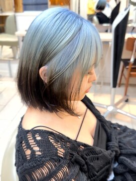 テトラ バイ ネオリーブ 横浜西口店(tetra by neolive) ボブ　デザインカラー　エンドカラー　横浜　ブリーチ