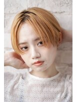 カライングドゥ(ing deux)&nbsp;大人可愛い20代30代40代黒髪前下がりショートボブ丸みショート◎