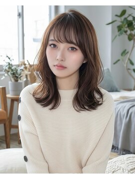 アフロート ディル(AFLOAT D'L) 【小顔×髪型】面長◎レイヤーカットひし形シルエットくびれヘア