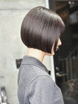 ラス トーキョー(LAS TOKYO)&nbsp;前下がりボブ切りっぱなしボブショートボブ縮毛矯正 髪質改善