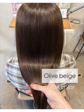 ティーズピーク(ty s peak) 【color + treatment】iNOA color × Olive beige