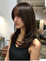 テーラヘアー 君津店(TELA HAIR)&nbsp;大人レイヤー×艶ブラウンロング