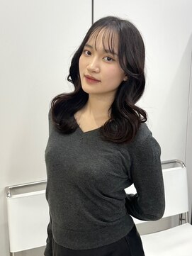 ディジョン(Dijon) 韓国顔まわりレイヤーカットグレージュオリーブベージュブラウン