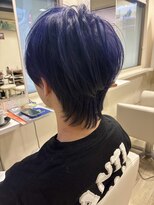 ヴェジールヘアデザイン(Vezir hair design)&nbsp;ブルーバイオレット×フェザーショート
