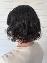 ラコスタ(LaCosTa) 小顔大人可愛いコテ巻き風パーマダークアッシュブラウン30代40代