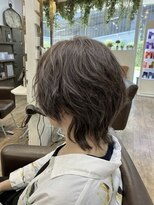 エルズ 大宮店(ailes)&nbsp;《ai》ピンクベージュ/アンブレラカラー/クールショート/前髪