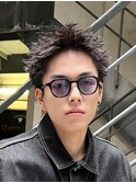スパイキーショートルーズショートツーブロック刈り上げ