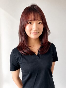 ユイマァル 倉敷(YUIMARL) 倉敷20代30代40代髪質改善カラーワインレッドレイヤーカット