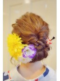 クラシカル浴衣ヘアアレンジ☆
